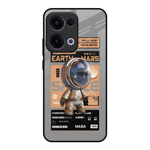 Space Ticket Oppo Reno13 5G Glass Back Cover Online