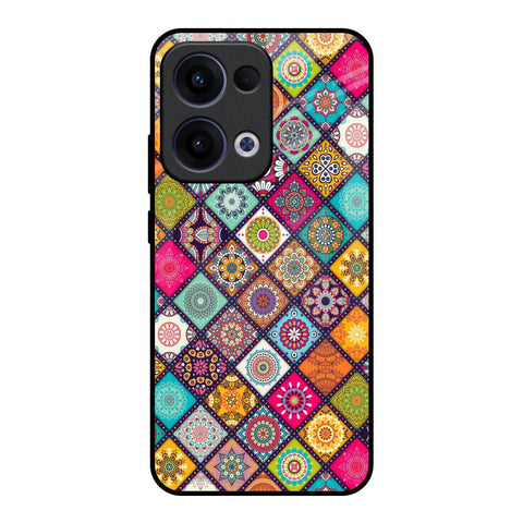 Multicolor Mandala Oppo Reno13 5G Glass Back Cover Online
