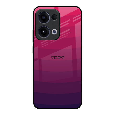 Wavy Pink Pattern Oppo Reno13 5G Glass Back Cover Online
