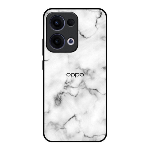 Satin White Marble Oppo Reno13 5G Glass Back Cover Online