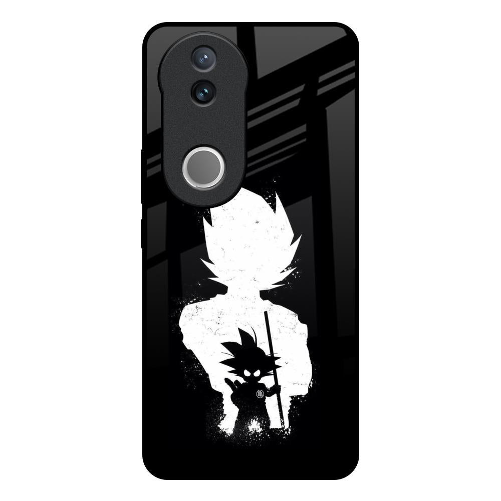 Monochrome Goku Vivo V50 5G Glass Back Cover Online