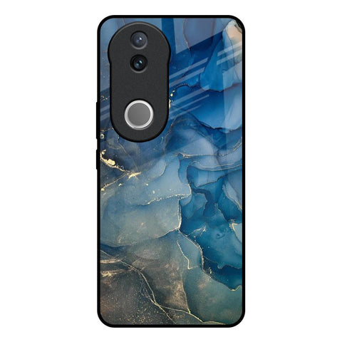 Blue Cool Marble Vivo V50 5G Glass Back Cover Online