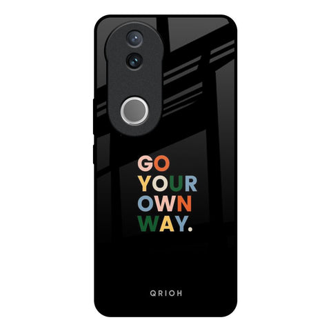 Go Your Own Way Vivo V50 5G Glass Back Cover Online