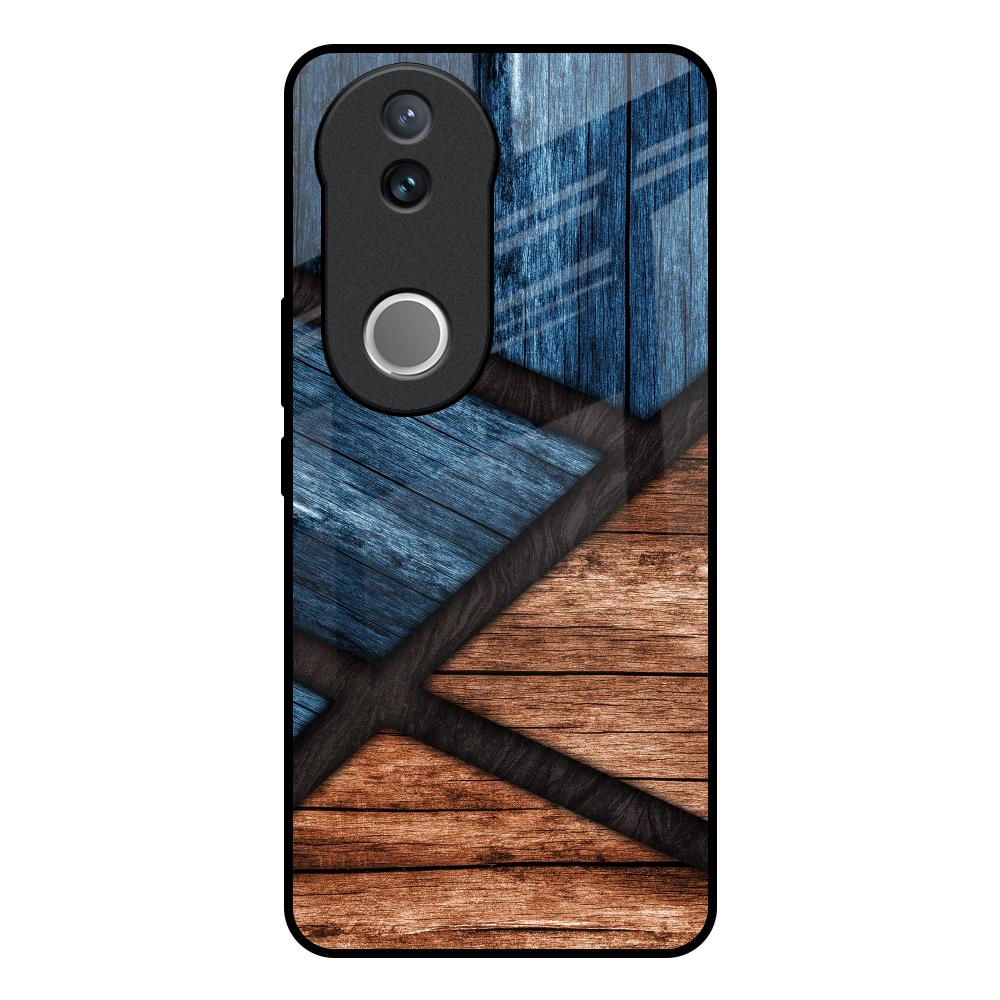Wooden Tiles Vivo V50 5G Glass Back Cover Online