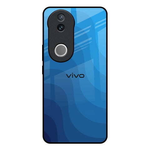 Blue Wave Abstract Vivo V50 5G Glass Back Cover Online