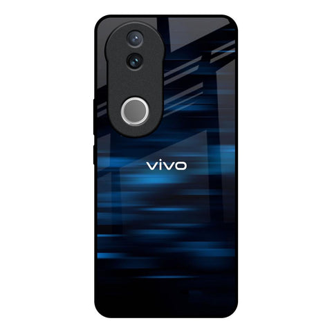 Blue Rough Abstract Vivo V50 5G Glass Back Cover Online