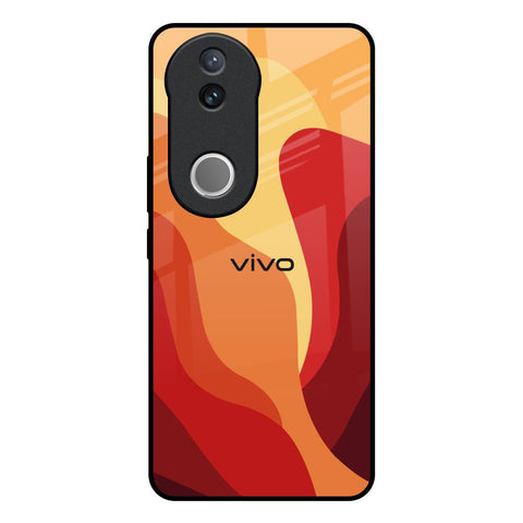 Magma Color Pattern Vivo V50 5G Glass Back Cover Online