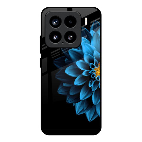 Half Blue Flower Mi 15 5G Glass Back Cover Online