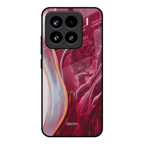Crimson Ruby Mi 15 5G Glass Back Cover Online