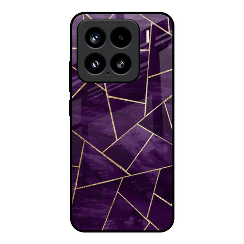 Geometric Purple Mi 15 5G Glass Back Cover Online