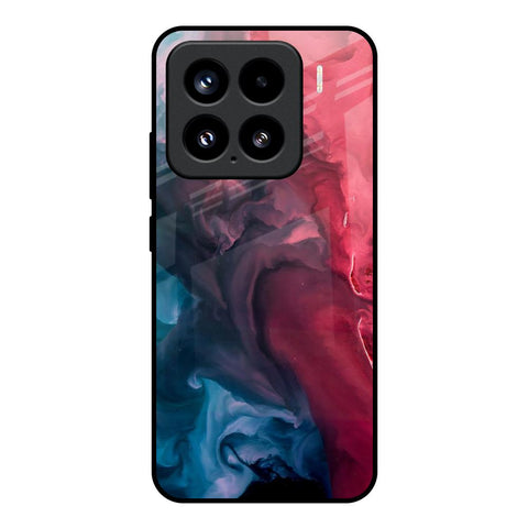 Blue & Red Smoke Mi 15 5G Glass Back Cover Online
