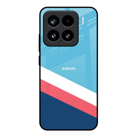 Pink & White Stripes Mi 15 5G Glass Back Cover Online