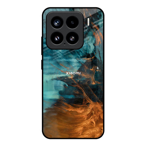 Golden Splash Mi 15 5G Glass Back Cover Online