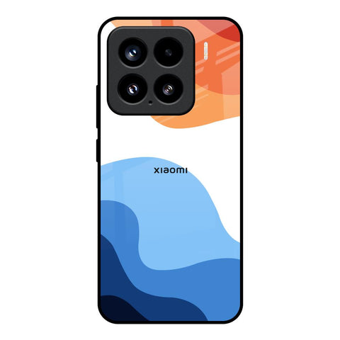 Wavy Color Pattern Mi 15 5G Glass Back Cover Online
