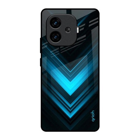 Vertical Blue Arrow iQOO Neo 10R 5G Glass Back Cover Online