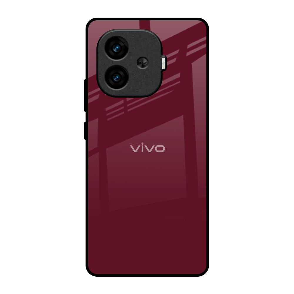 Classic Burgundy iQOO Neo 10R 5G Glass Back Cover Online