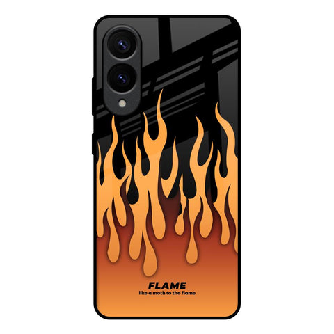 Fire Flame Samsung Galaxy S25 Edge 5G Glass Back Cover Online