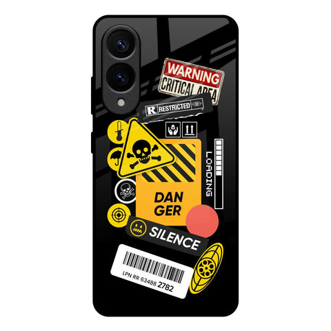 Danger Signs Samsung Galaxy S25 Edge 5G Glass Back Cover Online