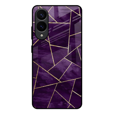 Geometric Purple Samsung Galaxy S25 Edge 5G Glass Back Cover Online