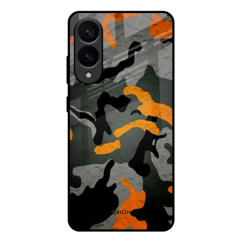 Camouflage Orange Samsung Galaxy S25 Edge 5G Glass Back Cover Online