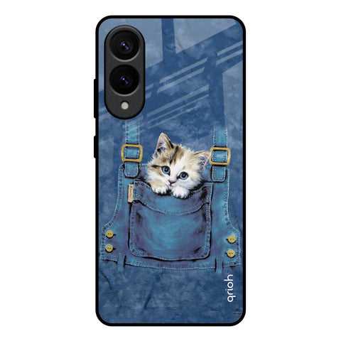 Kitty In Pocket Samsung Galaxy S25 Edge 5G Glass Back Cover Online