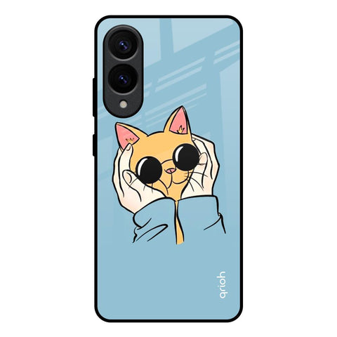Adorable Cute Kitty Samsung Galaxy S25 Edge 5G Glass Back Cover Online
