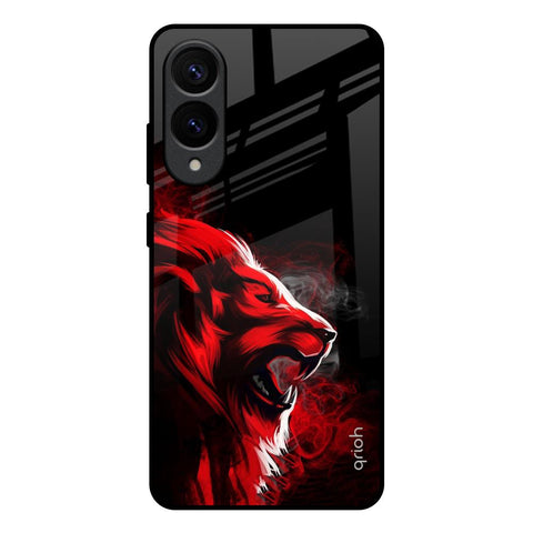 Red Angry Lion Samsung Galaxy S25 Edge 5G Glass Back Cover Online