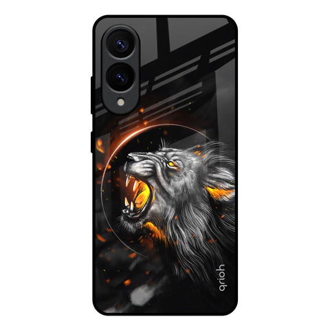 Aggressive Lion Samsung Galaxy S25 Edge 5G Glass Back Cover Online
