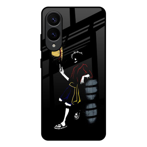 Luffy Line Art Samsung Galaxy S25 Edge 5G Glass Back Cover Online