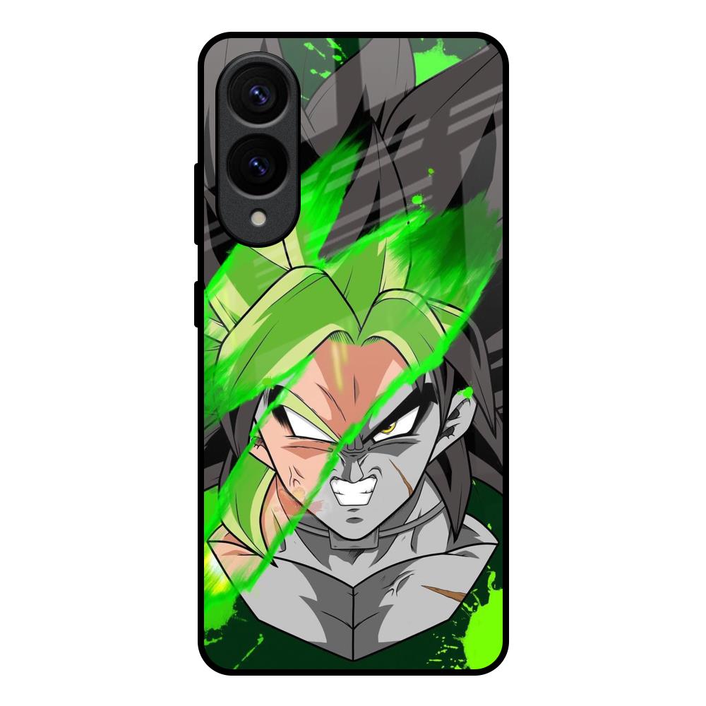 Anime Green Splash Samsung Galaxy S25 Edge 5G Glass Back Cover Online