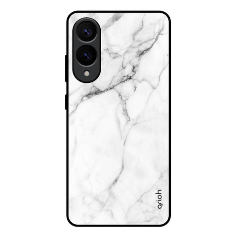 Modern White Marble Samsung Galaxy S25 Edge 5G Glass Back Cover Online