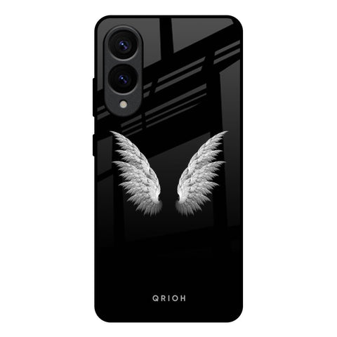 White Angel Wings Samsung Galaxy S25 Edge 5G Glass Back Cover Online