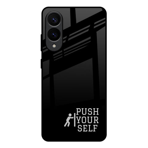 Push Your Self Samsung Galaxy S25 Edge 5G Glass Back Cover Online