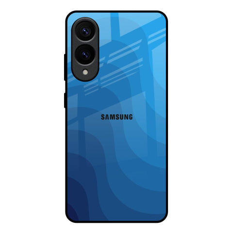Blue Wave Abstract Samsung Galaxy S25 Edge 5G Glass Back Cover Online