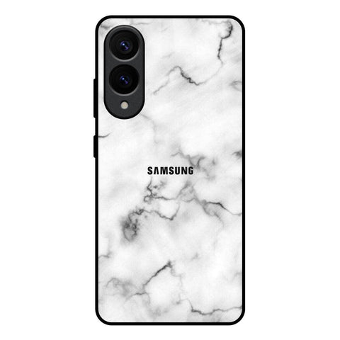 Satin White Marble Samsung Galaxy S25 Edge 5G Glass Back Cover Online
