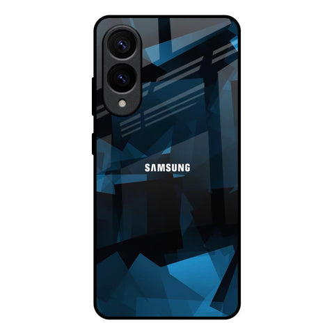Polygonal Blue Box Samsung Galaxy S25 Edge 5G Glass Back Cover Online