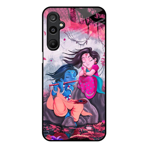 Radha Krishna Art Samsung Galaxy M16 5G Glass Back Cover Online