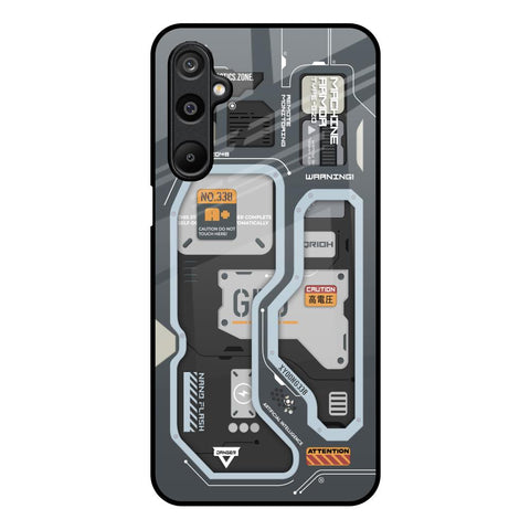 Retro Futuristic Samsung Galaxy M16 5G Glass Back Cover Online