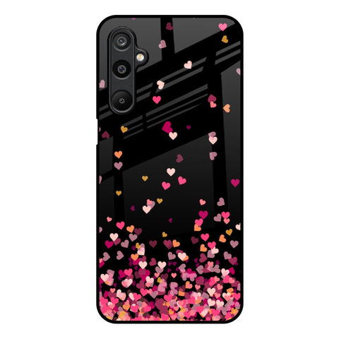 Heart Rain Fall Samsung Galaxy M16 5G Glass Back Cover Online
