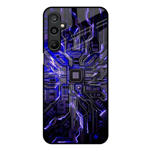 Techno Color Pattern Samsung Galaxy M16 5G Glass Back Cover Online