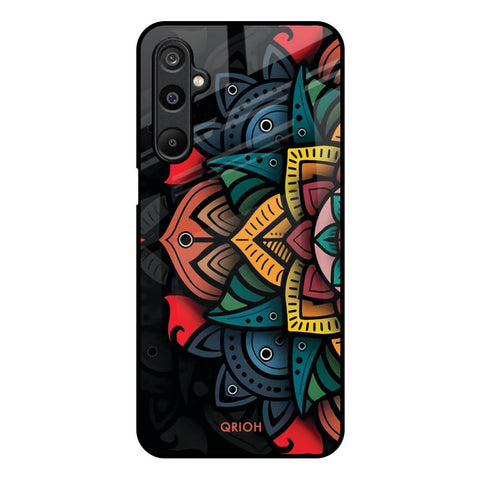Retro Gorgeous Flower Samsung Galaxy M16 5G Glass Back Cover Online