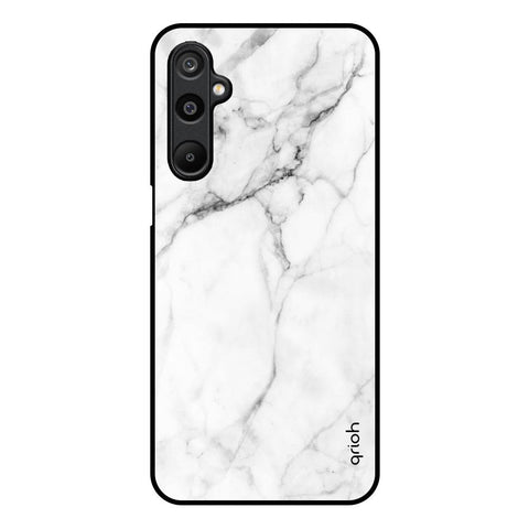 Modern White Marble Samsung Galaxy M16 5G Glass Back Cover Online