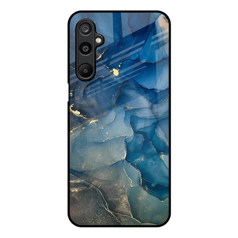 Blue Cool Marble Samsung Galaxy M16 5G Glass Back Cover Online