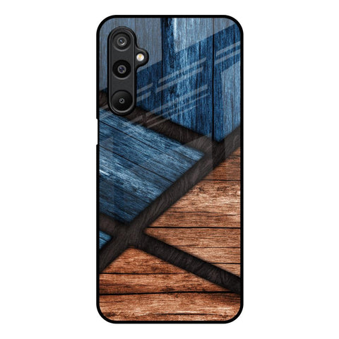 Wooden Tiles Samsung Galaxy M16 5G Glass Back Cover Online