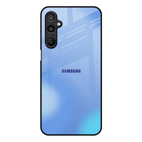 Vibrant Blue Texture Samsung Galaxy M16 5G Glass Back Cover Online