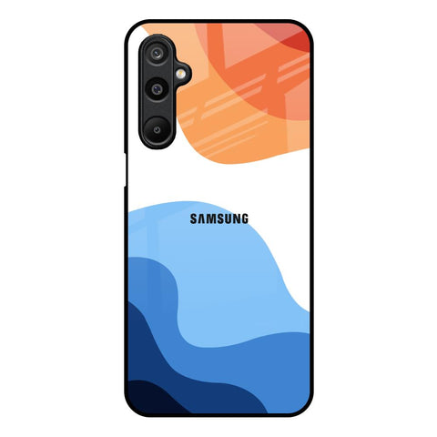 Wavy Color Pattern Samsung Galaxy M16 5G Glass Back Cover Online