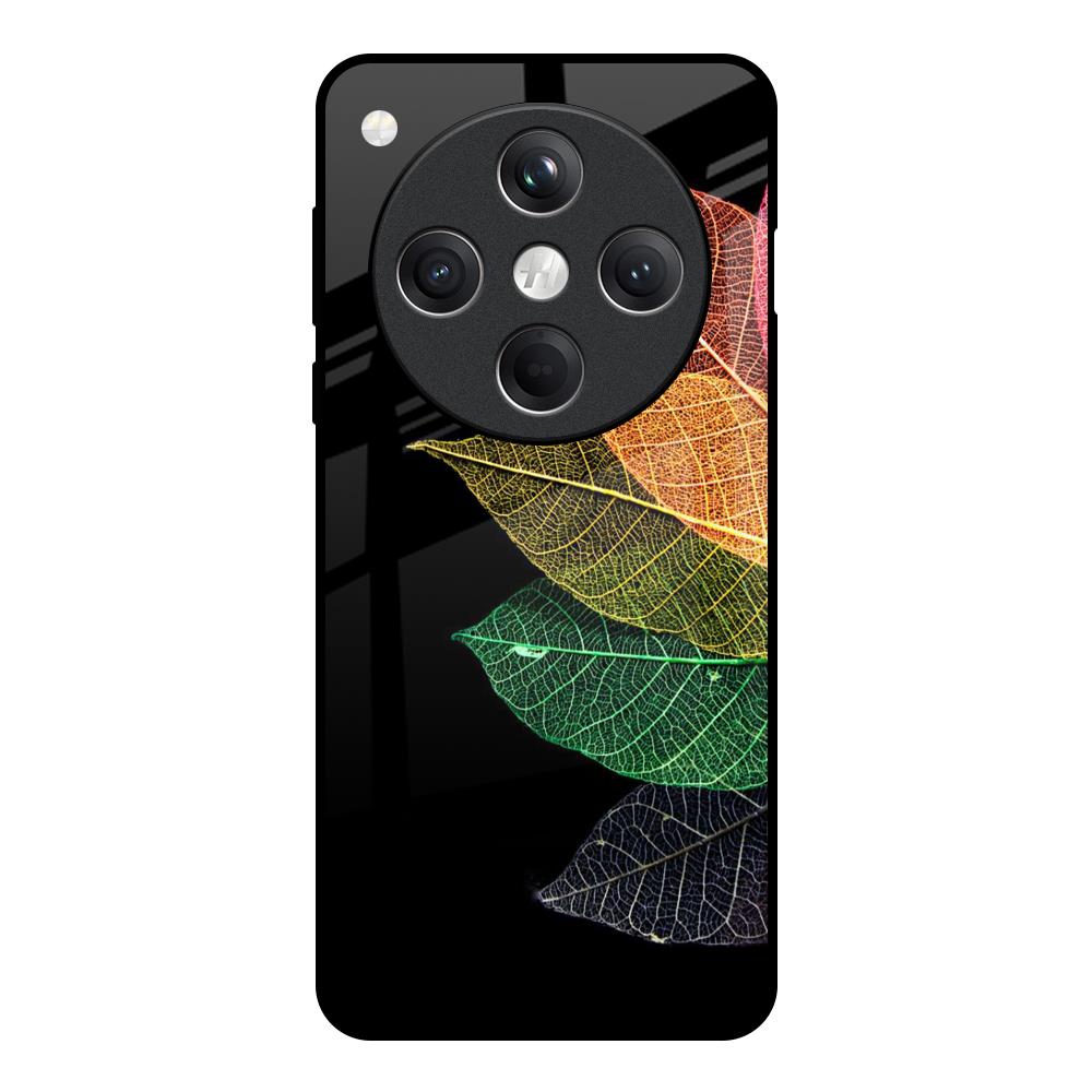 Colorful Leaves Oppo Find X8 5G Glass Back Cover Online