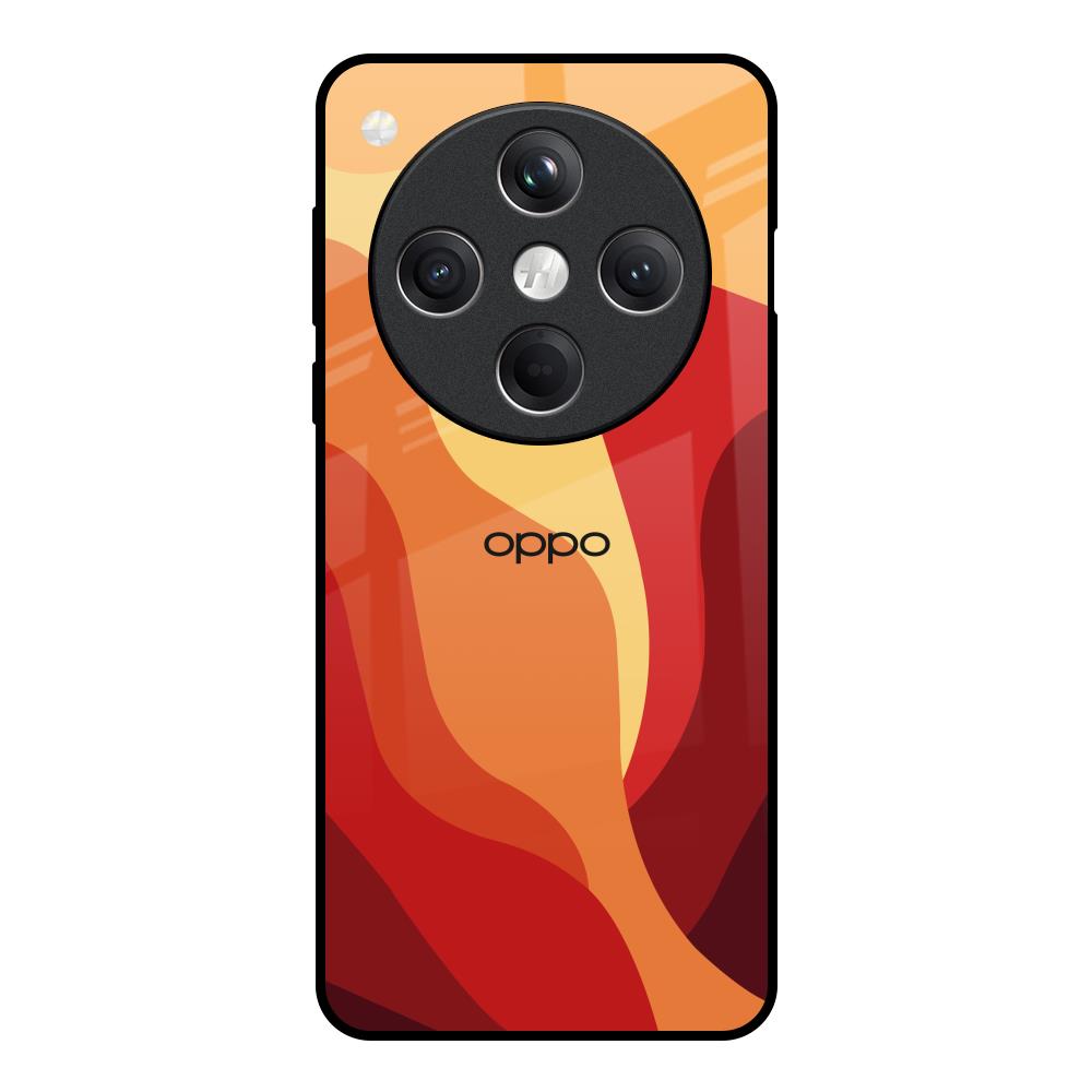 Magma Color Pattern Oppo Find X8 5G Glass Back Cover Online