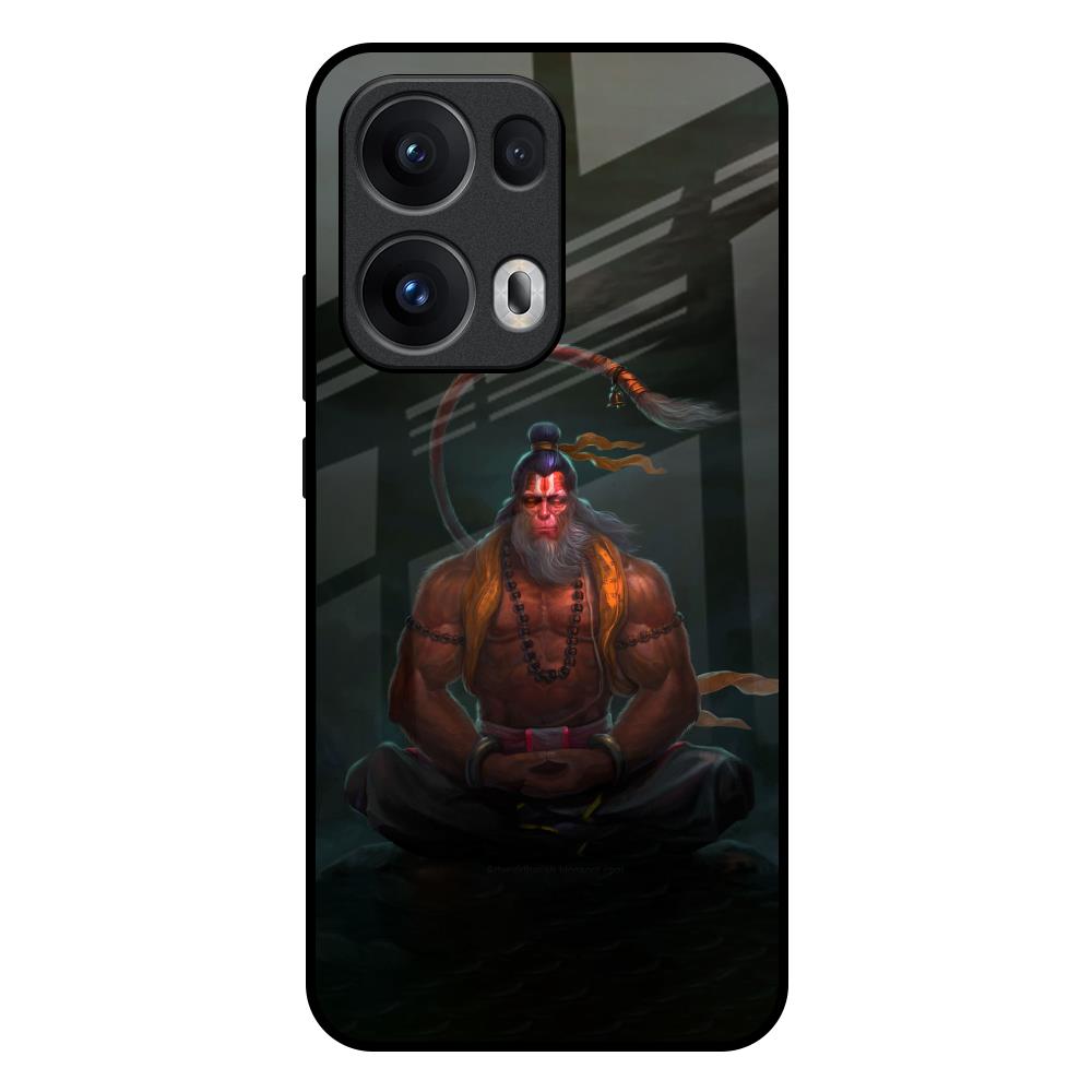 Lord Hanuman Animated Oppo Reno13 Pro 5G Glass Back Cover Online