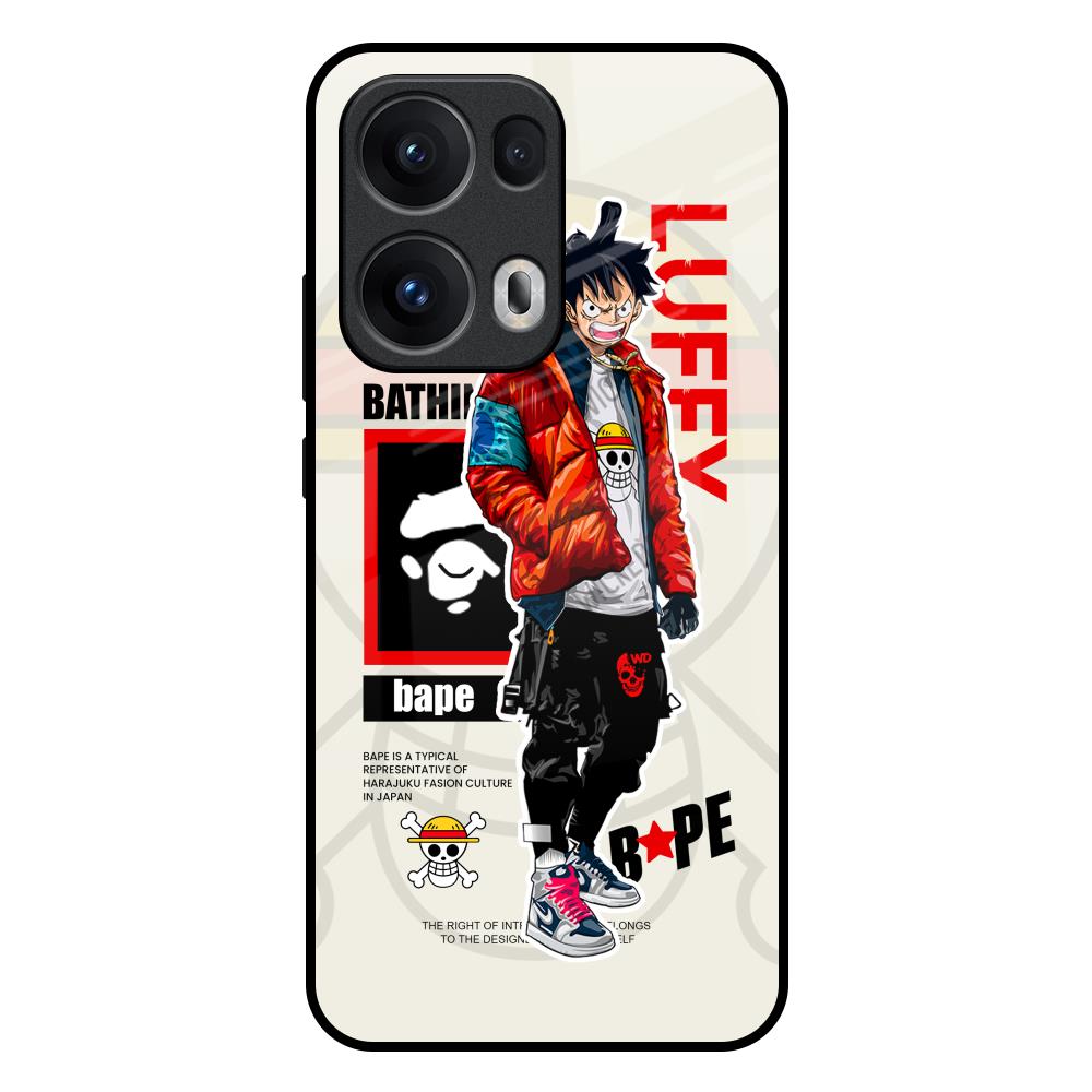 Bape Luffy Oppo Reno13 Pro 5G Glass Back Cover Online
